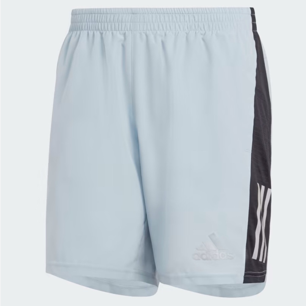 Adidas Men’s Light Gray 3-Stripes Athletic Shorts Size M - Picture 4 of 17